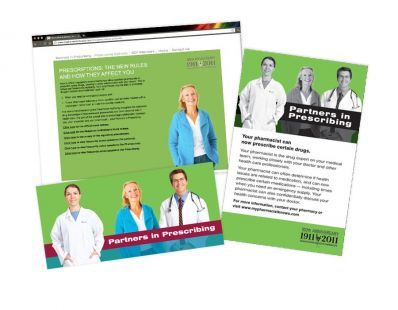 Saskatchewan College of Pharmacists Campaign materials - created at Tap Communications